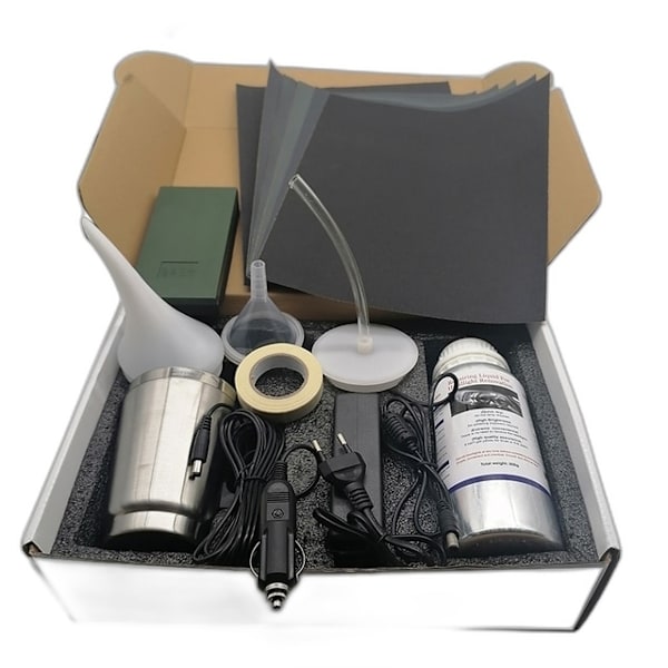Bil Forlygte Poléringskit - Restaurering, Polering, Rengøring, Ridsefri Hydrofobisk Reparation carton set kit