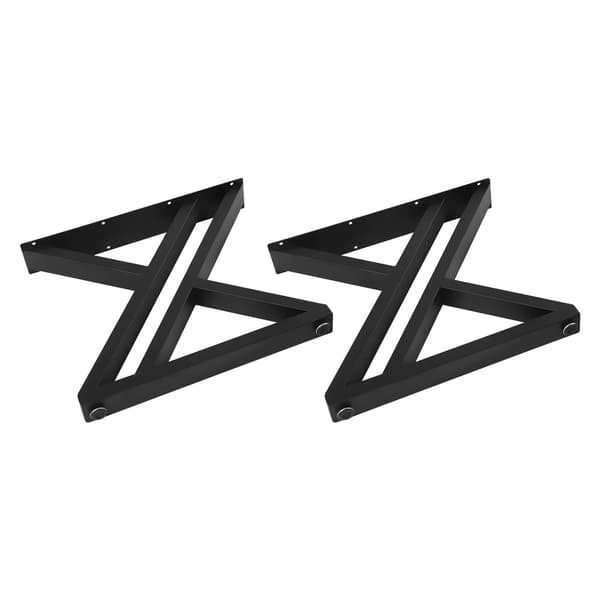 Möbelben, X-formad design, kraftig stålkonstruktion, svart