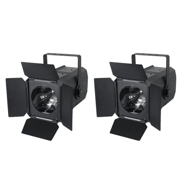 200W COB Par Lys, Lydkontroltilstand, 10-60° Justerbar Stråle, EU Stik 2PCS