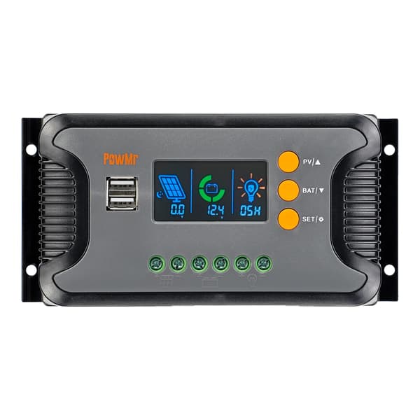 Solcellsregulator, Automatisk drift, LED-display, 30A, 12V 24V 36V 48V-a