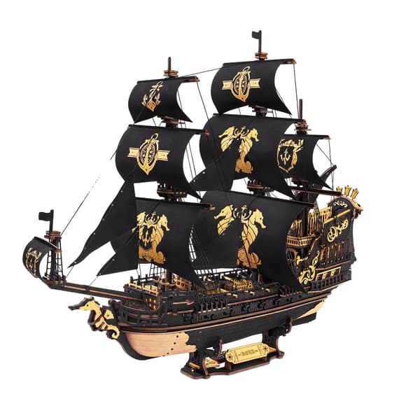 3D Puslespil Model Sæt, Nautisk Tema, 603 Samledele, Sort