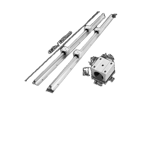 Linjär Guide Rail Set, Hög Precision, Kompatibilitet med CNC Router, 20mm-1200mm 20mm-1200mm 20mm-1200mm