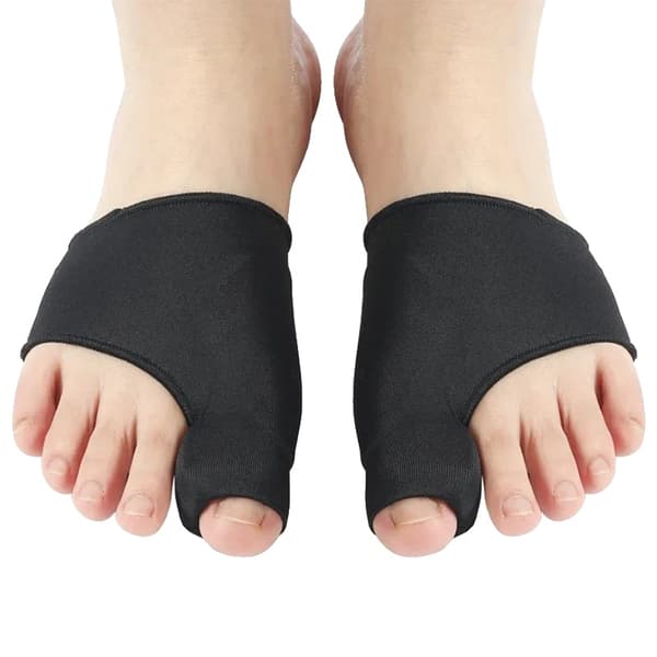 Tåseparator, Bunion Korrigerer, Fodplejeværktøj, 1Par-Sort-C