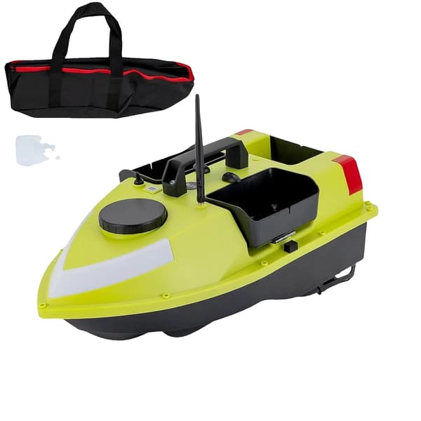 Fiskebåd med agn, GPS-navigation, LED-lys funktion, Gul