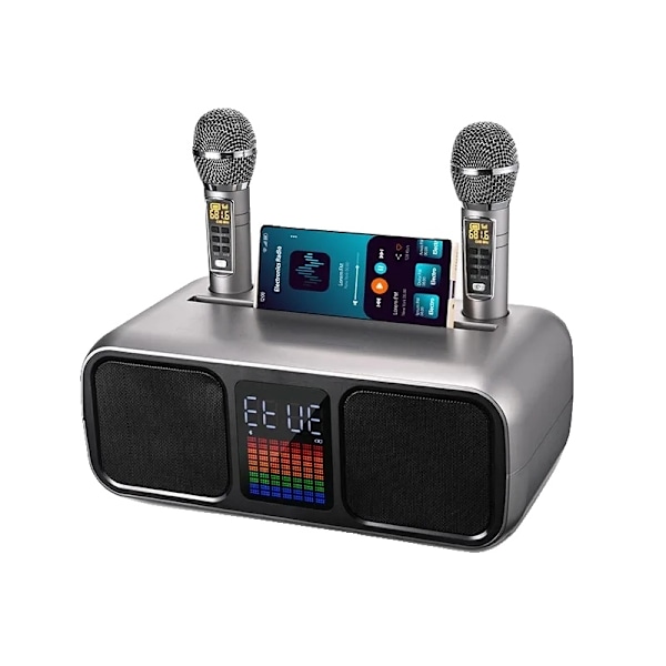 Bluetooth Karaoke maskine, Touchscreen LED lys, Professionelt lydsystem