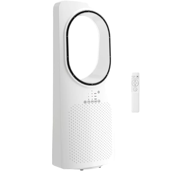 Bladeless Tower Fan, Hviskende Støjsvag Drift, 15-Timers Timer, gulvventilator