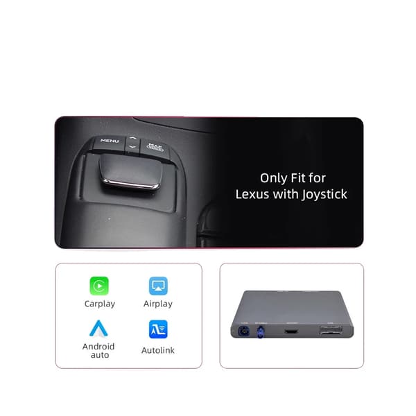 CarPlay Android Auto Modul, Trådløs Forbindelse, Kompatibel med Lexus Modeller, Med joystick