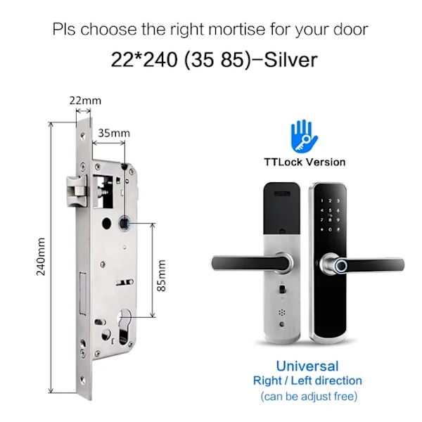 Älykäs ovilukko, WiFi-turvallisuus, Vedenpitävä, A260TT-S3585 A260TT-S3585 A260TT-S3585