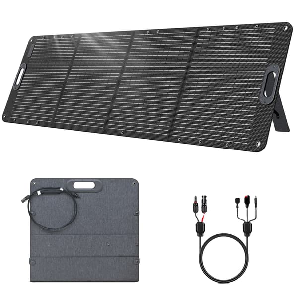 Solpanel, Bærbart Design, Høj Konverteringseffektivitet, SPC200 Sæt, 20.5V, 200W