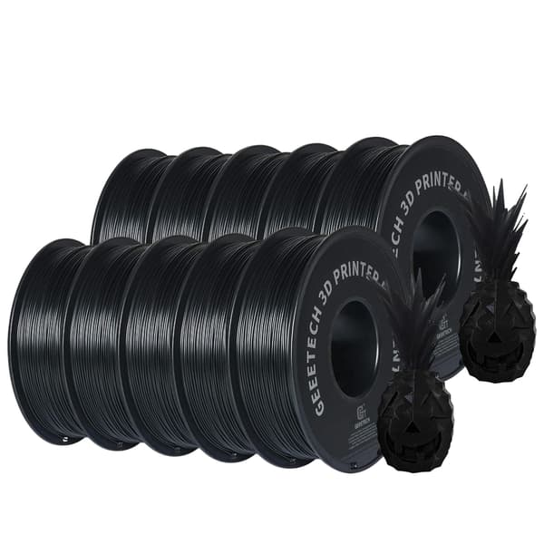 3D Filament, 1,75 mm Diameter, Slät Yta, svart