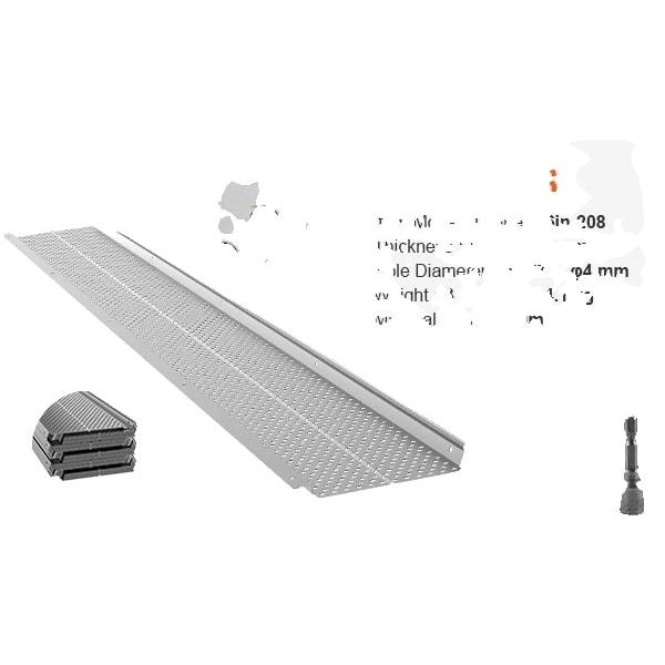 Aluminium Tagrende Vagt, Holdbar Konstruktion, Jævn Vandstrøm,6 tommer 52 stk. 6in52pcs 6in52pcs