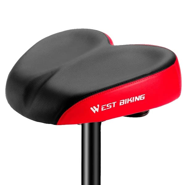 Cykelsæde, Vandtæt, Ergonomisk Design, Rød