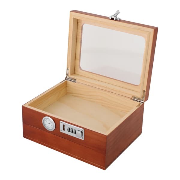Cigarrhumidor, Hygrometer, Modulär Förvaringsavdelare, Rödbrun