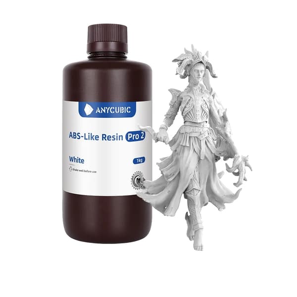 3D Resin, Snabb UV-härdning, Hög precision, ABS Pro2 Vit-5kg