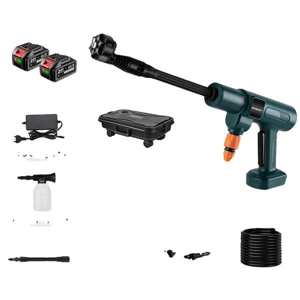 Högtryckstvätt, 18V Batterikompatibel, Effektiv Rengöringskraft, 2xBatteri Full Set-B