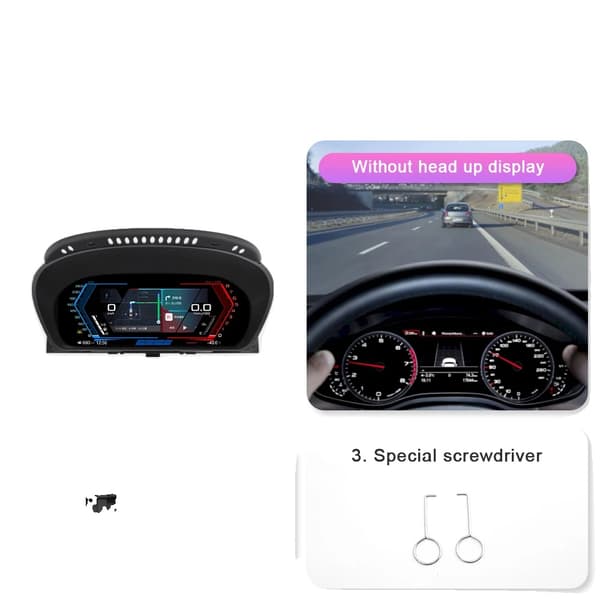 Digitalt instrumentpanel, trådløs forbindelse, køretøjsovervågningsfunktioner, E70 Carplay