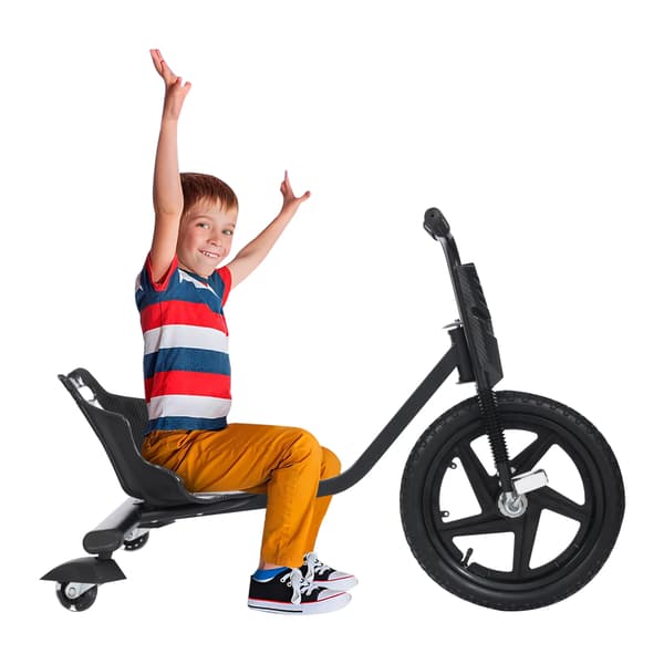 Drift Trike, Justerbart Sæde, 360° Drejelig Baghjul, sort