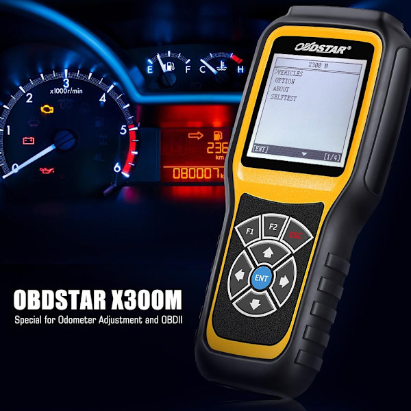 OBDSTAR X300M, Justeringsverktyg, OBDII-kompatibilitet