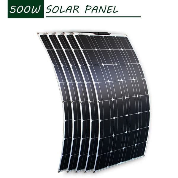 Fleksibelt Solcellepanel 100W, Høj Effektivitet, Letvægtsdesign,500w solcellepanel 500w Solar panel 500w solar panel
