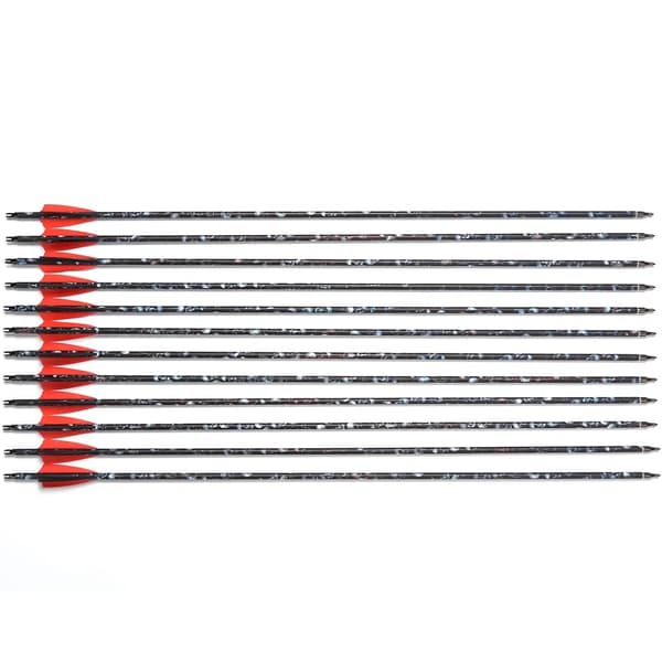 Bueskydning Pil, Carbon Skaft, Kobber Spids, 24 Stykker