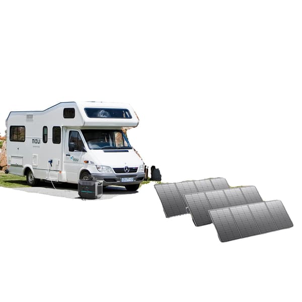 Solpanel, Høj Effektivitet, Vandtæt & Foldbart Design, 300W