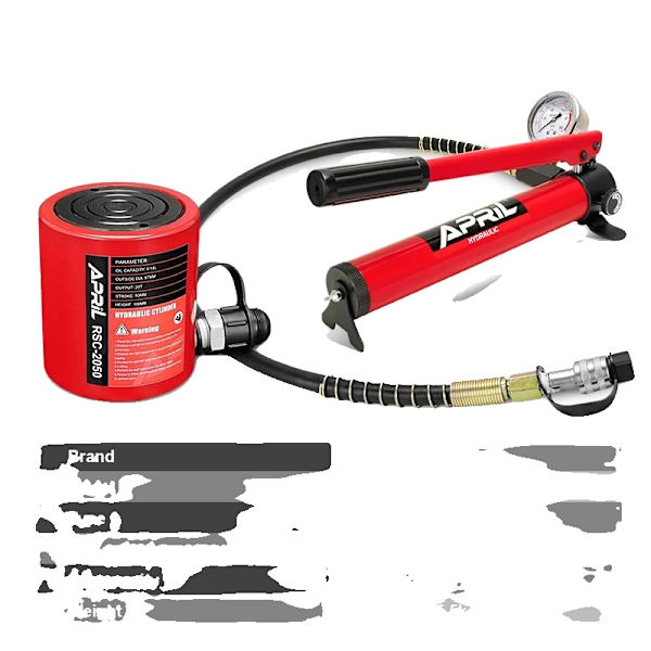 20 Ton Hydraulisk Cylinder, 700 kg/cm² Tryk, 350 cc Oliekapacitet Håndpumpe,CP-180 med måler CP-180 with gauge CP-180 with gauge