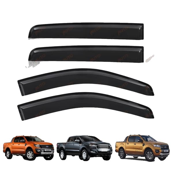 Vindafviser, Nem Installation, Holdbart Akrylmateriale, FORD RANGER T6 T7 T8
