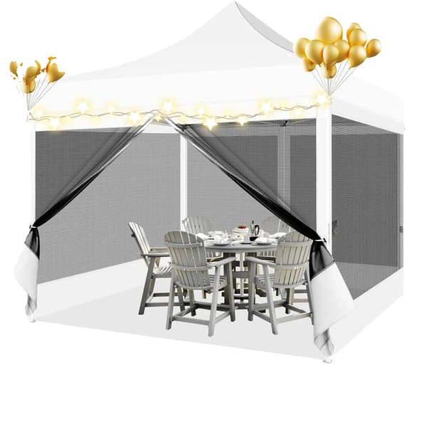 Pavillon, Vandtæt, Hurtig-opsætning, Hvid, 3x3m