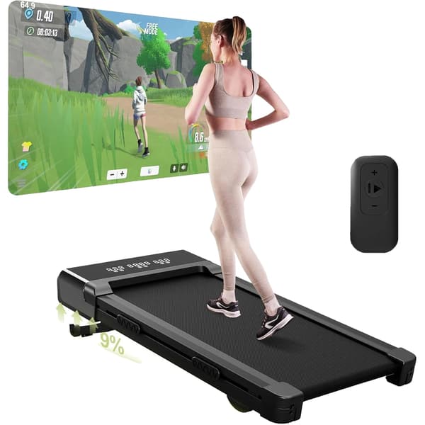 Walking Pad, 9% lutning, 3.0HK motor, Svart