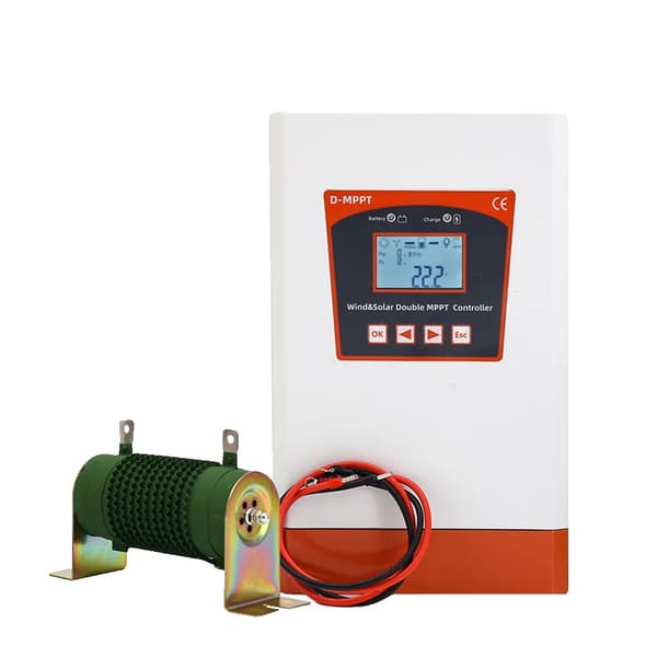 Laddningsregulator, Dual MPPT, Lämplig för sol- och vindsystem, 6000W, 12V 24V AUTO-a