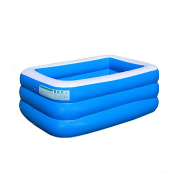 Oppustelig Swimmingpool, PVC Materiale, Rektangulær Form, Familievenlige Størrelser, 3M