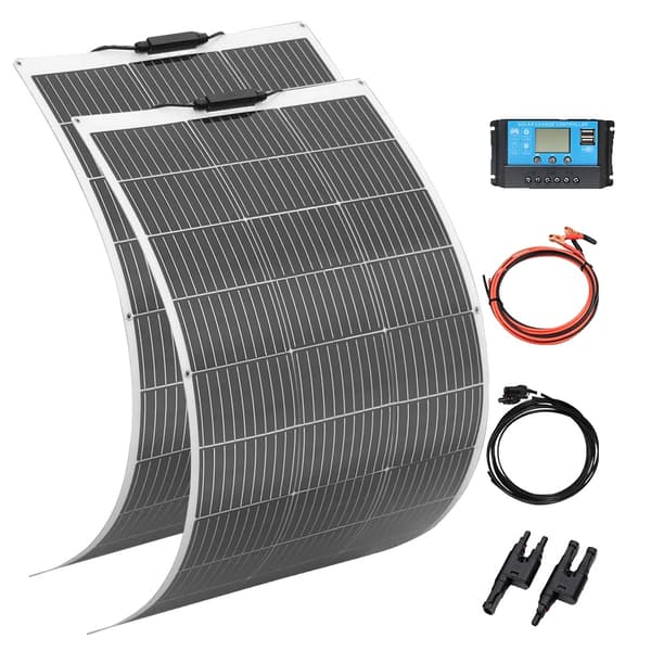 Solpanel, Flexibel Design, Hög Effektivitet, 200W solsystem
