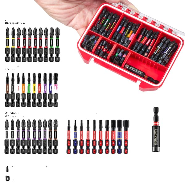 Skruetrækker Bits Sæt, S2 Stål, Magnetisk Bit Holder, 71PCS