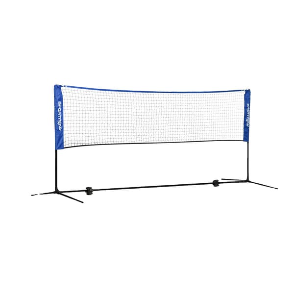 Badminton Net, Justerbar Højde, Bærbart Design, Blå