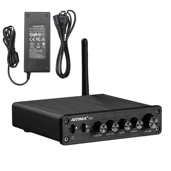 Subwooferförstärkare, Bluetooth-anslutning, Anpassningsbar bas, A03 Förstärkare EU