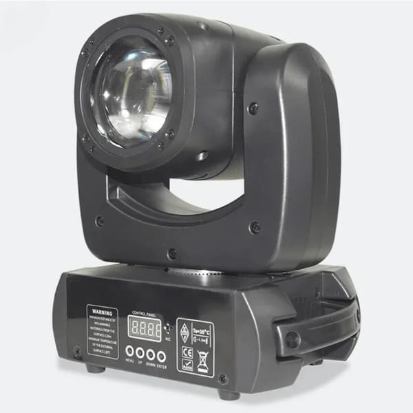 Rörlig Huvud LED Strålkastare, 100W Effekt, 7 Färger & Effekter,Eu plugg