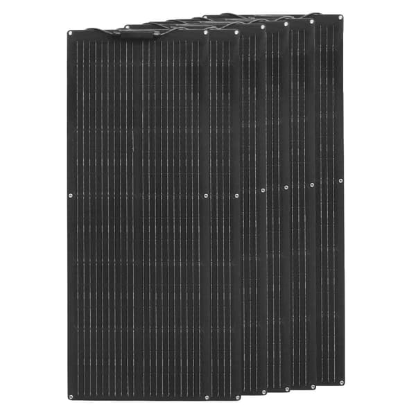 Flexibel solpanel, semi-flexibel design, hög effektivitet 24%, lämplig för utomhusbruk, 6 St 80W (480W)