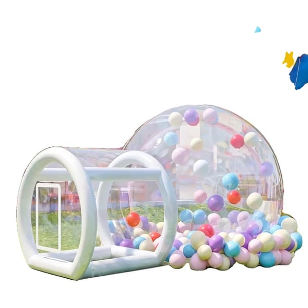 Dome Telt, PVC Materiale, Rummelig Design, 2.5m med blæser