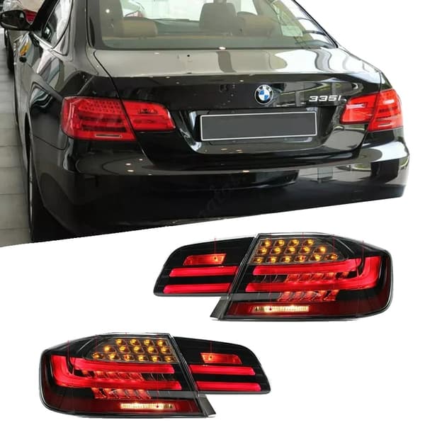 Bakljusmontering, ABS- och PMMA-material, Plug and Play-installation, 55 watts effekt, 12 volts spänning, kompatibel med 2BMW 3-serie E92