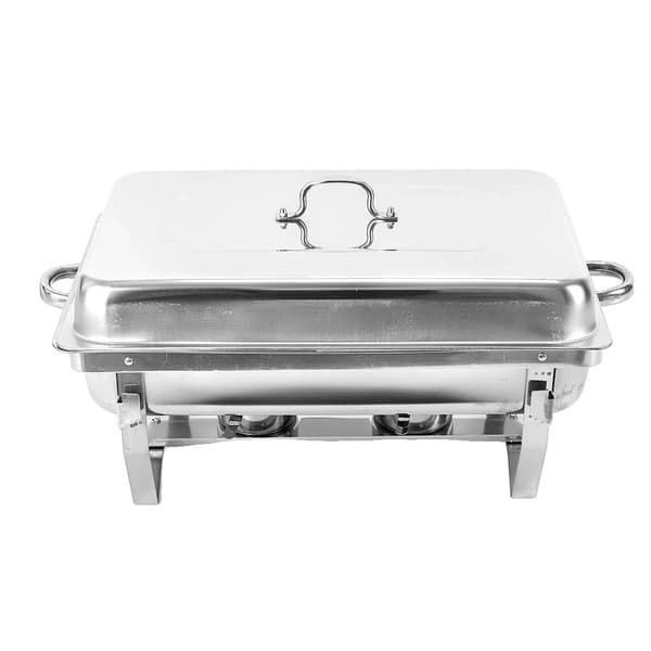 Matvärmningsbehållare, Rostfritt Stål, Rektangulär Design, Silver, 2