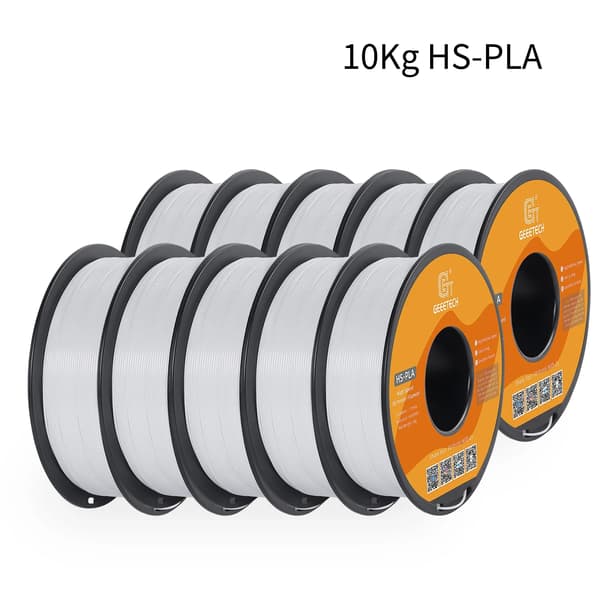 Hög hastighet PLA-filament, 10 kg vikt, 1,75 mm diameter,VIT