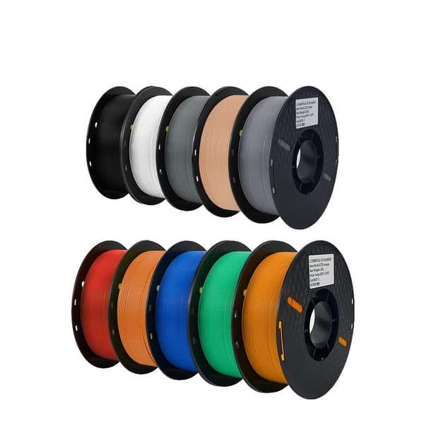 3D-printer filament, multicolor blanding, miljøvenligt materiale, PLA 10KG MIX Farve