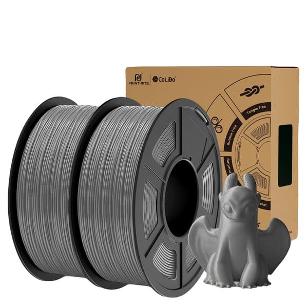 3D Filament, 2KG, 1,75 mm Diameter, TPU-GRÅ