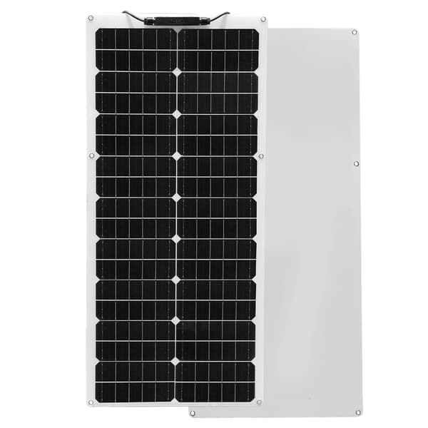 Solpanelkit, 50W - 100W effekt, monokrystallinsk silicium, fleksibelt design, 50W solpanel W