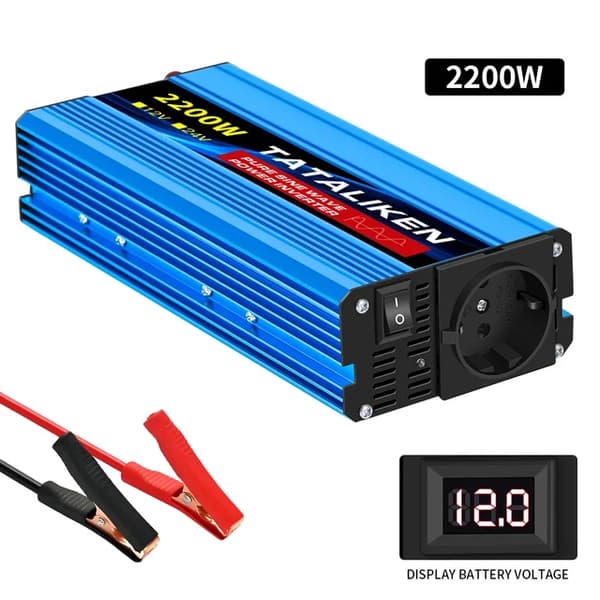 Strømomformer, Effektiv Konvertering, Alsidig Kompatibilitet, 12V 2200W 220V EU