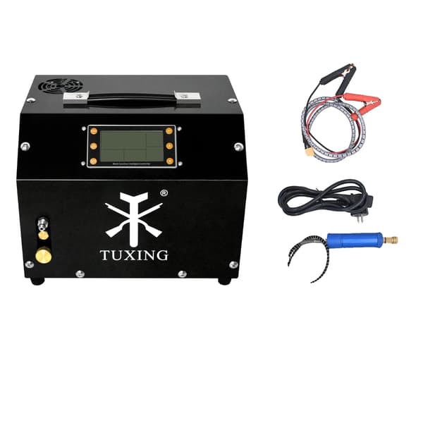 TUXING PCP Luftkompressor, LCD-display, 300 Bar Högtryck,LCD display, 220V