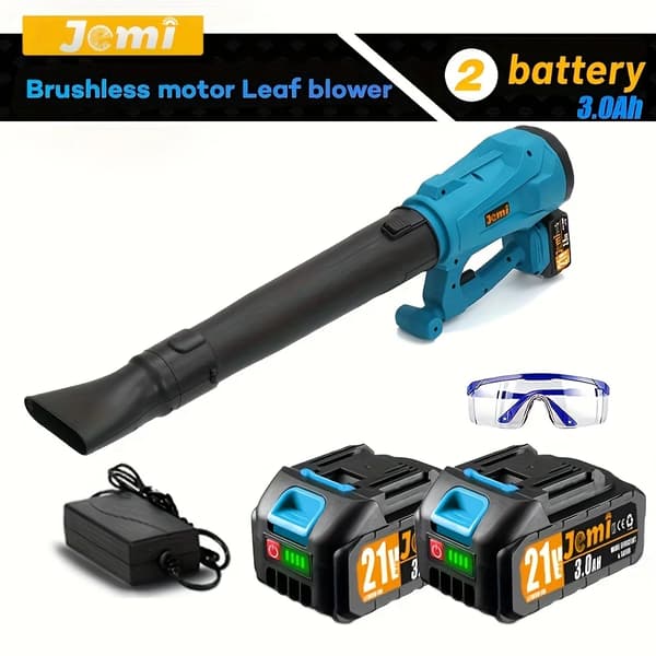 Lövblås, 420 CFM luftvolym, 6 hastighetslägen, 2x Batteri