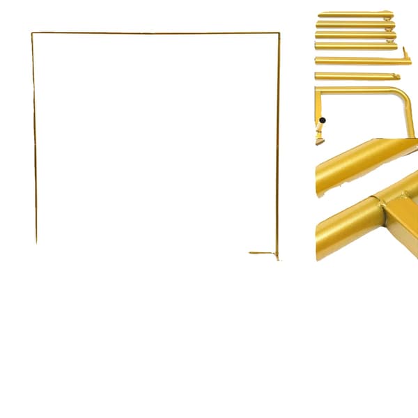 Bryllupsbue, Robust Metalramme, Nem Samling, L, Guld