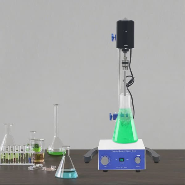 Laboratorierörare, justerbar hastighet, timerfunktion, Blå, 220V, EU-kontakt