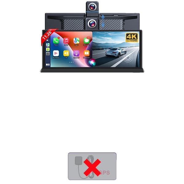 Carplay, Dashcam, Android Auto, Dual Linse Videooptager, T368-DVR+Z2+Z032